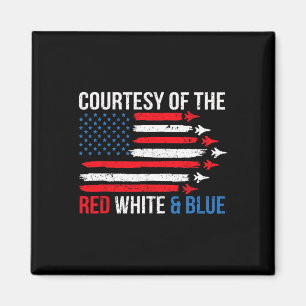 Imán Del Rojo Blanco Y Azul 4 De Julio