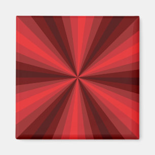 Imán del rojo de la ilusión óptica