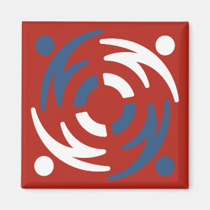 Imán del rojo del ESF