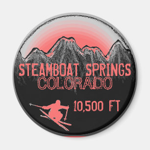 Imán del rosa del esquí de Steamboat Springs