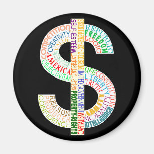 Imán del Rótulo de dólar