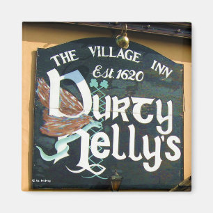 Imán del Rótulo del Pub de Durty Nelly