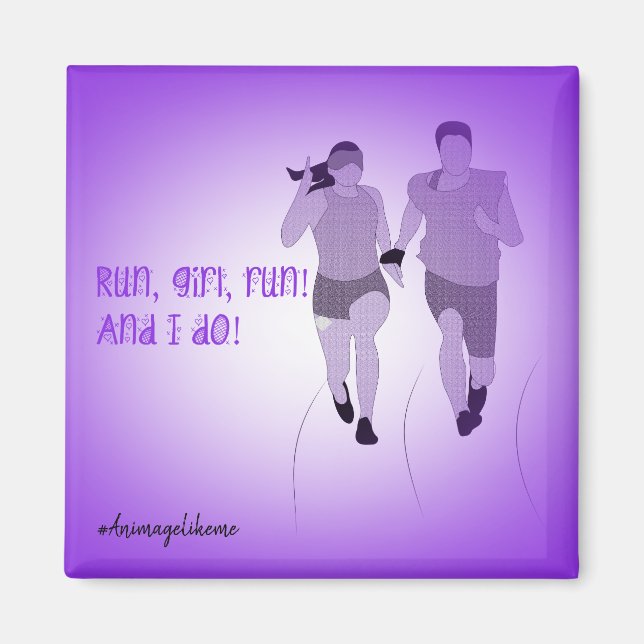 Imán del Runner con problemas de visión (Frente)