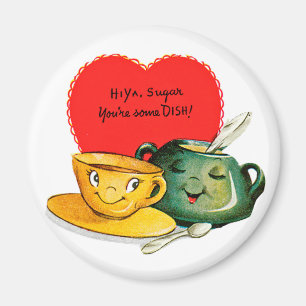 Imán del saludo del el día de San Valentín del