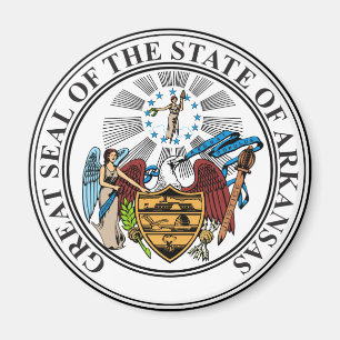 Imán del Sello del Estado de Arkansas EE. UU.