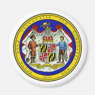 Imán del sello del estado de Maryland