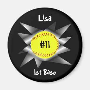 Imán del softball de Fastpitch