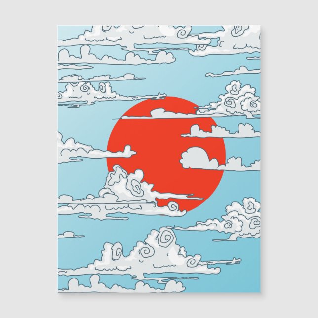 imán del sol naciente japonés (Anverso)