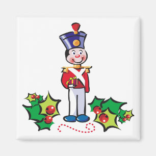 Imán del soldado del navidad