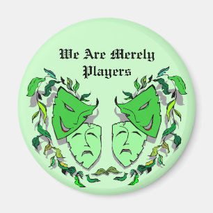 Imán del TEATRO de las MÁSCARAS del DRAMA de la