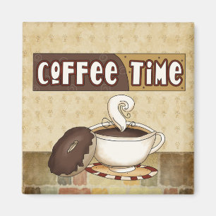 Imán del tiempo del café