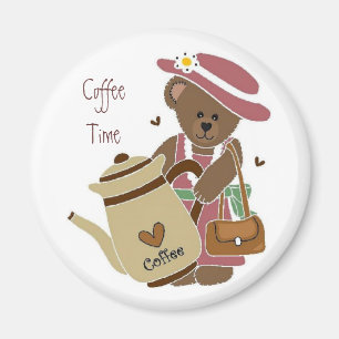Imán del tiempo del café