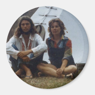 Imán del tipi del Hippie y de la madre