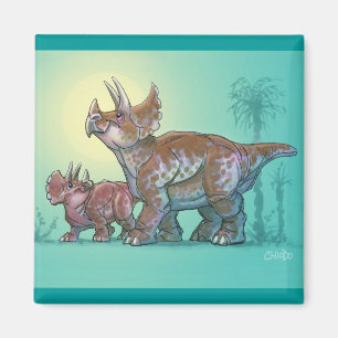 Imán del Triceratops