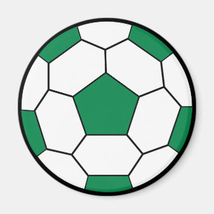 Imán del verde del balón de fútbol