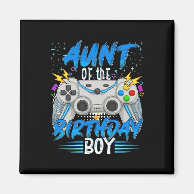 Imán Del videojuego del chico de cumpleaños Chicos juga (Frente)