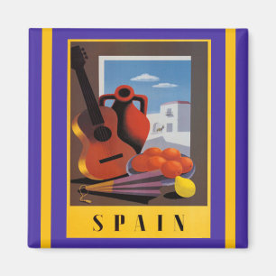 Imán del vintage del anuncio de España
