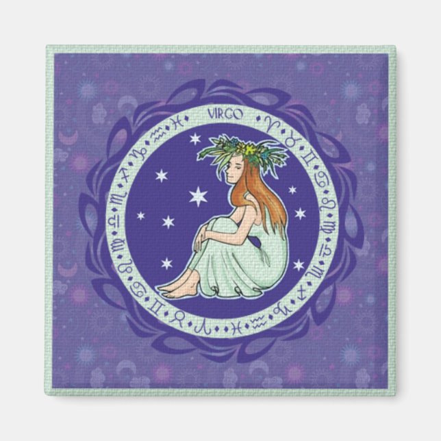 Imán del virgo de la muestra de Sun (Frente)
