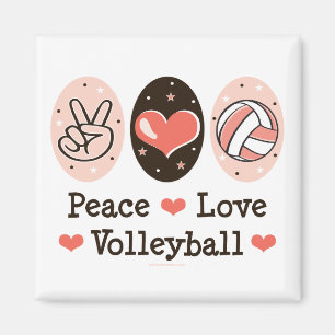 Imán del voleibol del amor de la paz