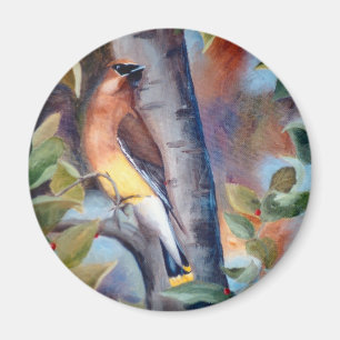 Imán del Waxwing de cedro