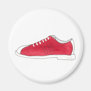 Imán del zapato de bolos