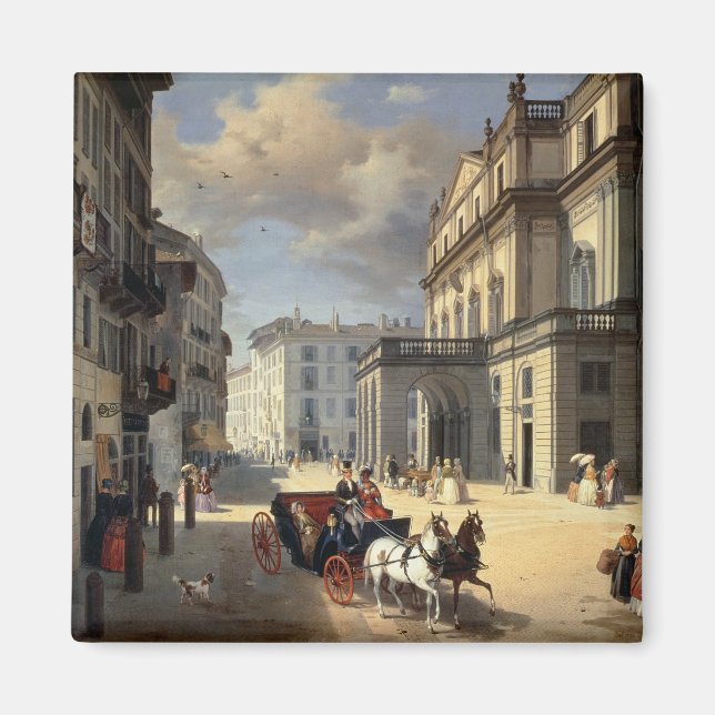 Imán Delante del Teatro La Scala, 1852 (Frente)