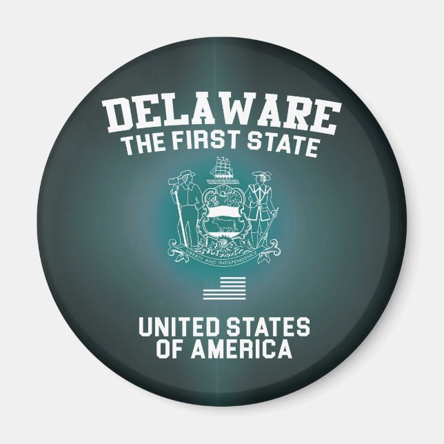 Imán Delaware el primer estado (Frente)