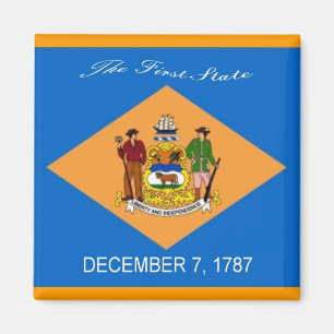 Imán Delaware Flag Magnet