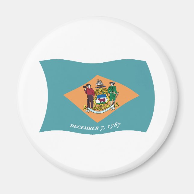 Imán Delaware Flag Magnet (Frente)