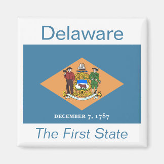 Imán Delaware Flag Magnet