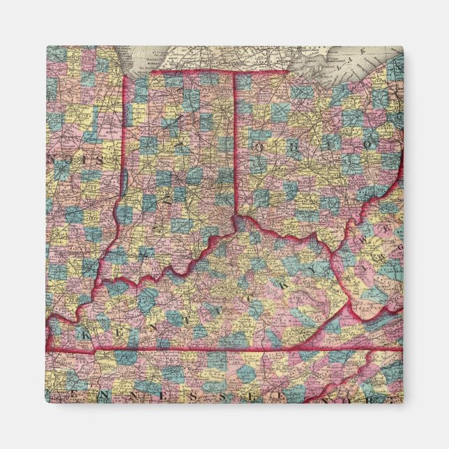 Imán Delaware, Illinois, Indiana e Iowa (Frente)