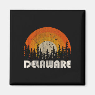 Imán Delaware - naturaleza divertida vintage senderismo