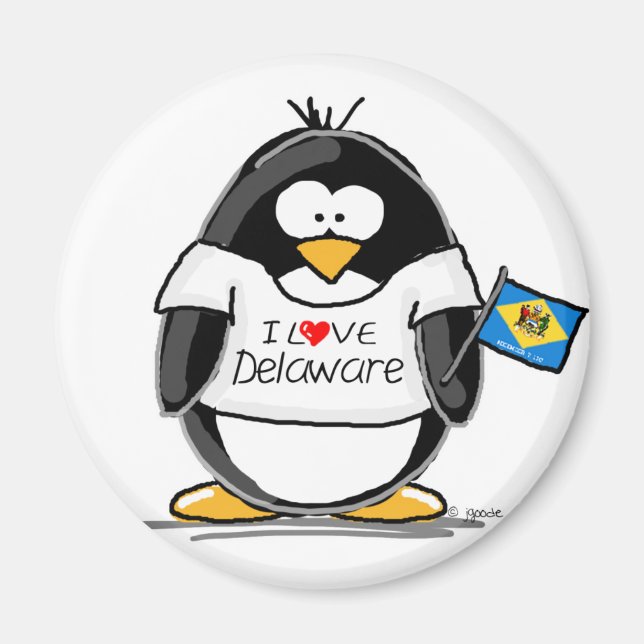 Imán Delaware Penguin (Frente)