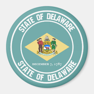Imán Delaware Round Emblem