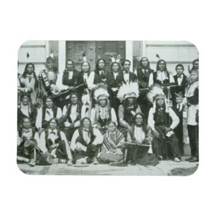 Imán Delegación india de los líderes de Siux en