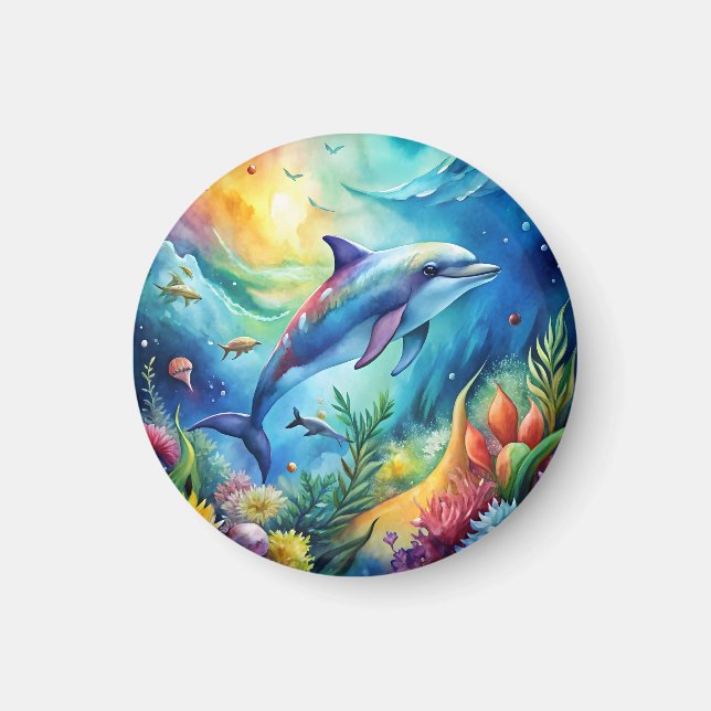 Imán Delfín Pintado (Frente)