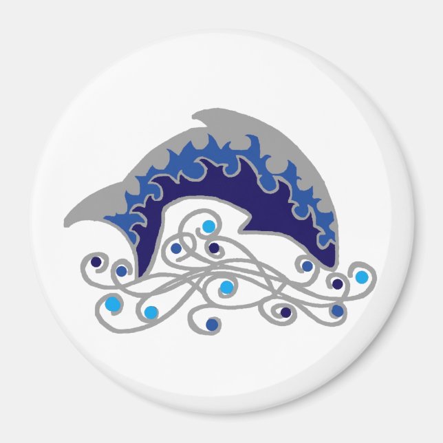 Imán delfín saltando (Frente)