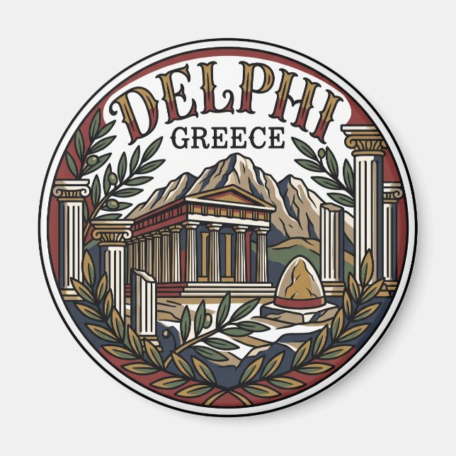 Imán Delfos Grecia (Frente)