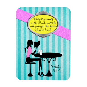 Imán Deliciarte en el Salmo del Señor 37:4 Biblia Verde