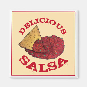 Imán Deliciosa salsa de tomate Ilustracion de tortillas