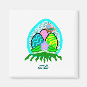 Imán Deliciosos Huevos De Pascua 2 Pulgadas De Magnet S
