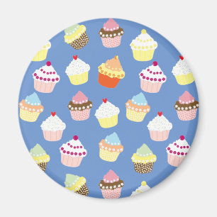 Imán Deliciosos pasteles de cumpleaños decorados