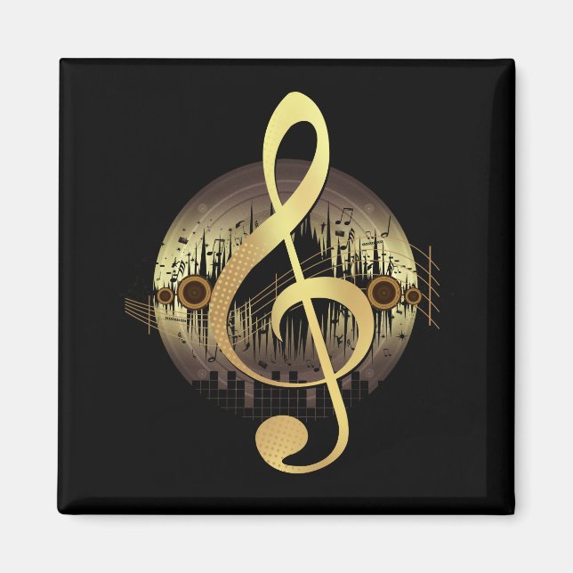 Imán Delightful Tune - Gold (Frente)