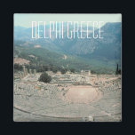 Imán Delphi Grecia Foto Viajes de recuerdo Fridge Magne<br><div class="desc">Consejo: Los imanes de recuerdo de viajes con fecha son una forma divertida de mantener una cronología de sus viajes y es fácil añadir una fecha.</div>