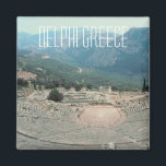 Imán Delphi Grecia Foto Viajes de recuerdo Fridge Magne<br><div class="desc">Consejo: Los imanes de recuerdo de viajes con fecha son una forma divertida de mantener una cronología de sus viajes y es fácil añadir una fecha.</div>