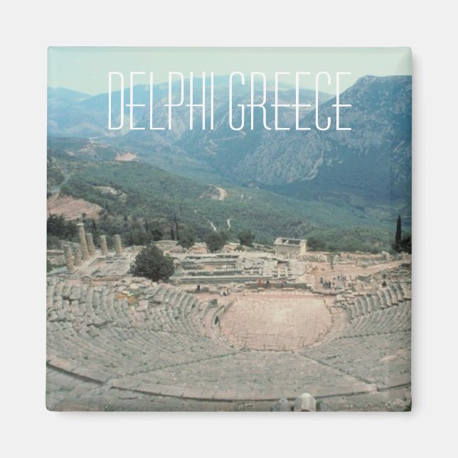 Imán Delphi Grecia Foto Viajes de recuerdo Fridge Magne (Frente)