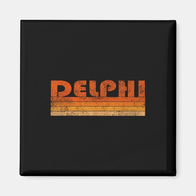 Imán Delphi Grecia Vintage Retro (Frente)