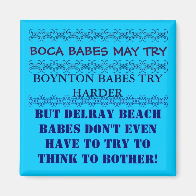 Imán Delray Beach Florida Magnet (Frente)