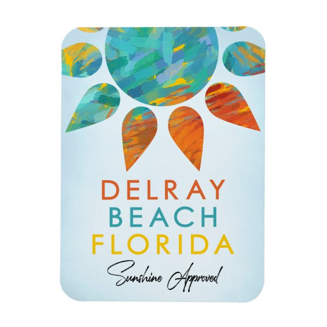 Imán Delray Beach Florida Sunshine Travel (Vertical)