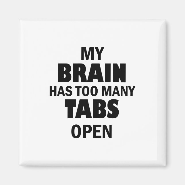 Imán Demasiadas pestañas (Frente)